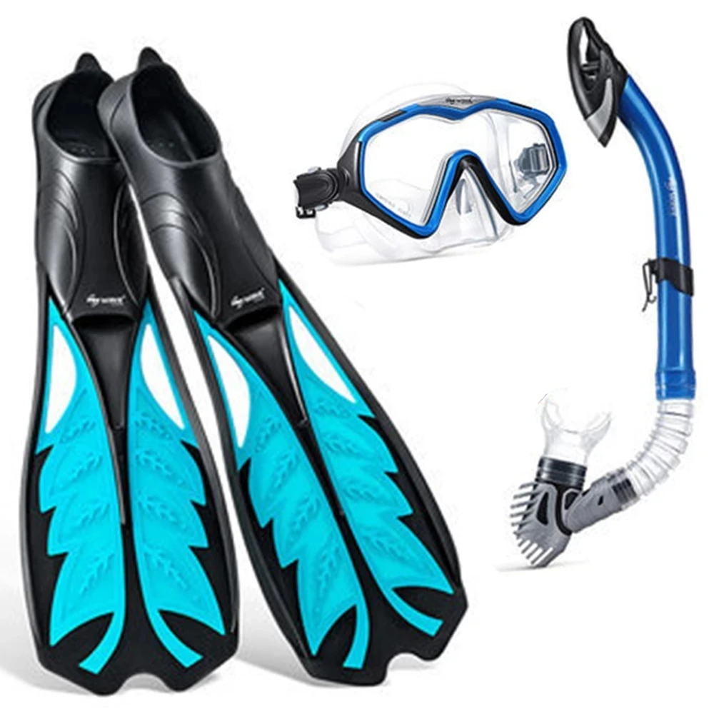 Snorkel Dive Flippers for Adult Men Women Water Sports Snorkeling Scuba Diving 