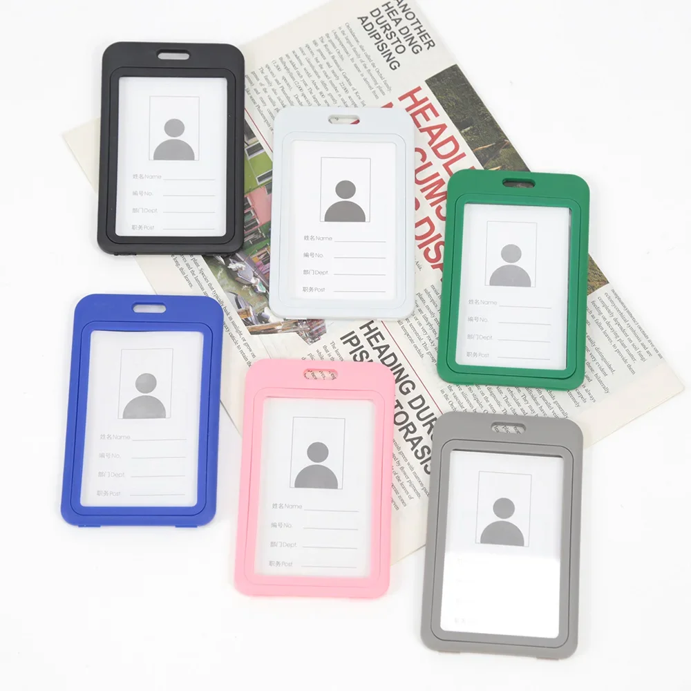 Employee Plastic Card Cover Lanyard Work Card Holder Business ID Badge Holder Name Tag Bags Case wallet card holder,card holder,credit card holder,card wallet,id card holder,id card case,wallet card bag,business card holder,document card wallet,card sleeve