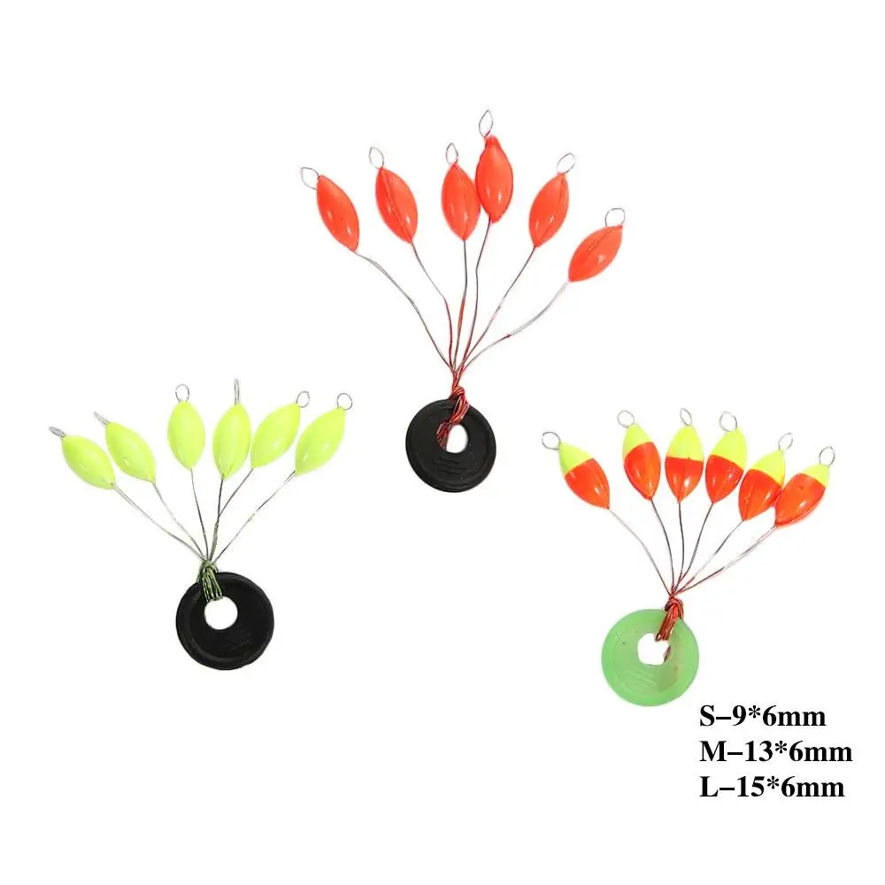 Description Picture 5 of itemBuoys Space Oval Bean Fishing Stopper Mixed color Oval Fishing Float Floating Beans Seven-star Float Fishing Float Bobber