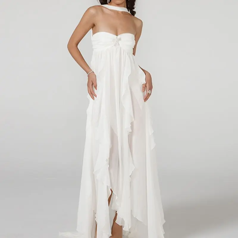 2023 Women's Elegant Wedding Dress Evening Dress Tassel Dress Party Dress Club Dress Fashion Outfit Summer Beach Clothes S3702