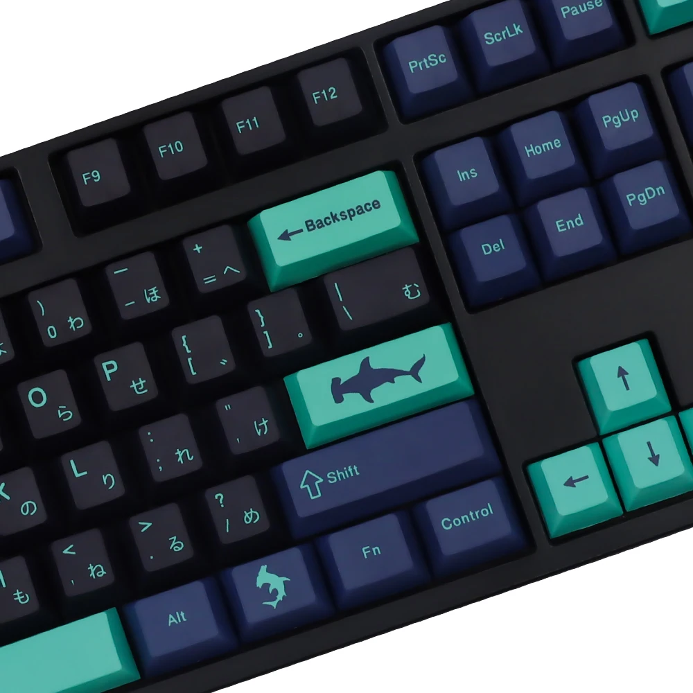 Chaves Gmk Hammerhead Keycaps Cereja Perfil Inglês Japonês Keycap Pbt Tintura Sublimação Teclado Keycap para mx Switch 1.75u 148 - Imagem 6