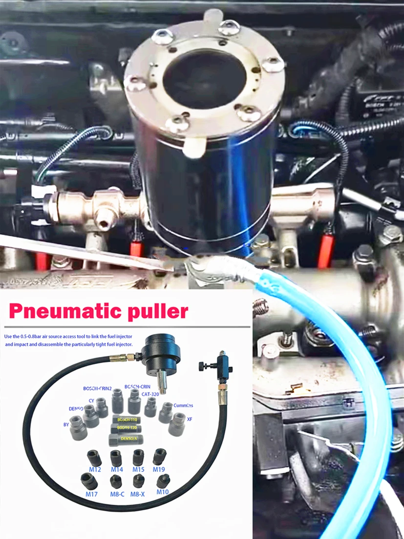 Diesel Common Rail Injector Pneumatic Extractor Puller Removal Tool