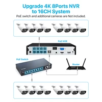 ZOSI-Kit de vidéosurveillance 8CH POE 4K 8MP 5MP Super HD caméras IP extérieures AI Starlight Night Vision CCTV système de caméra de sécurité 6