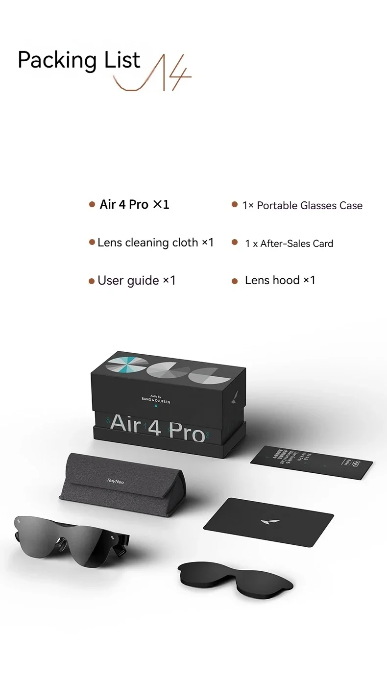 TCL RayNeo Air 4 Air4 Pro Smart AR Glasses HDR10 1200Nits 135
