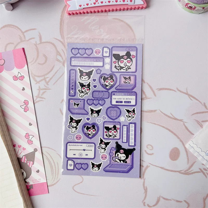 Autocollant Kawaii Sanurgente Kuromi Cinnamoroll, étanche, PVC