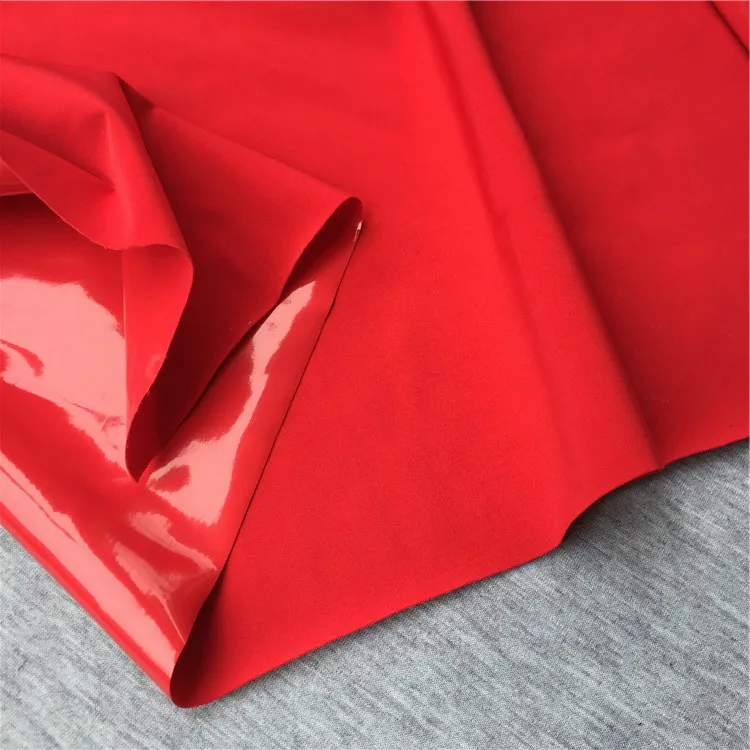 Mirror PU Leather Fabric Glossy Stretch Faux Leather PVC Material for DIY Sewin… - Image 6