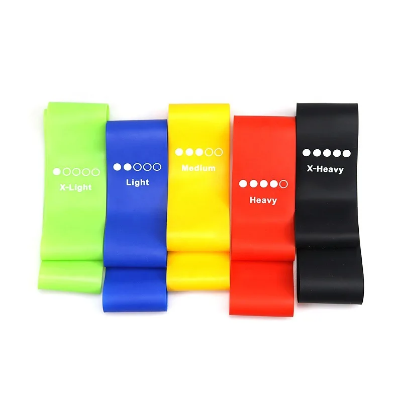 Description Picture 2 of itemYoga Belt Resistance Elastic Fitness Band Set Glute Training Strength Flexibility Squat Stretching Exercise Loop Home Workouts