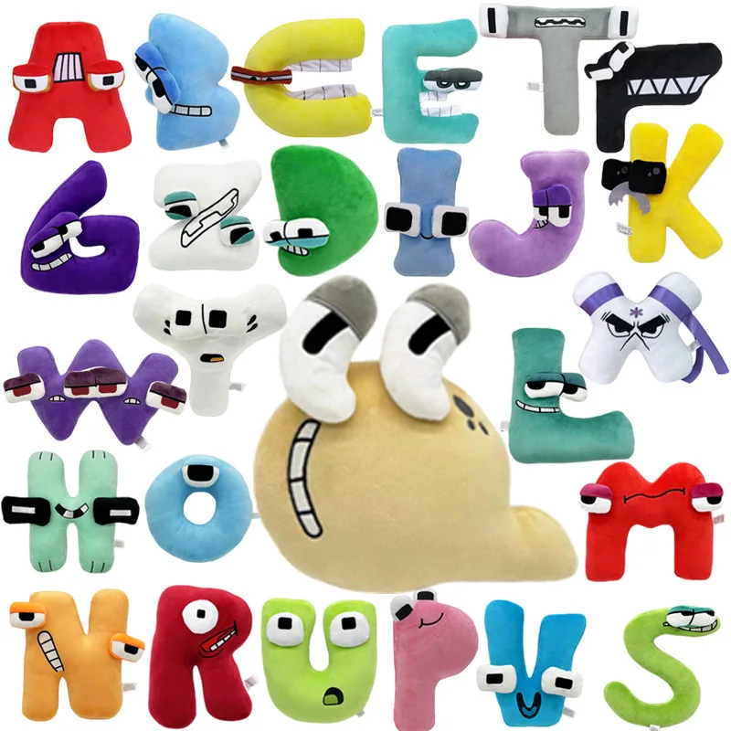 Stuffed Alphabet Lore Plush Toys  Lore Alphabet Stuffed Animals - 4pcs/set  Plush Toy - Aliexpress