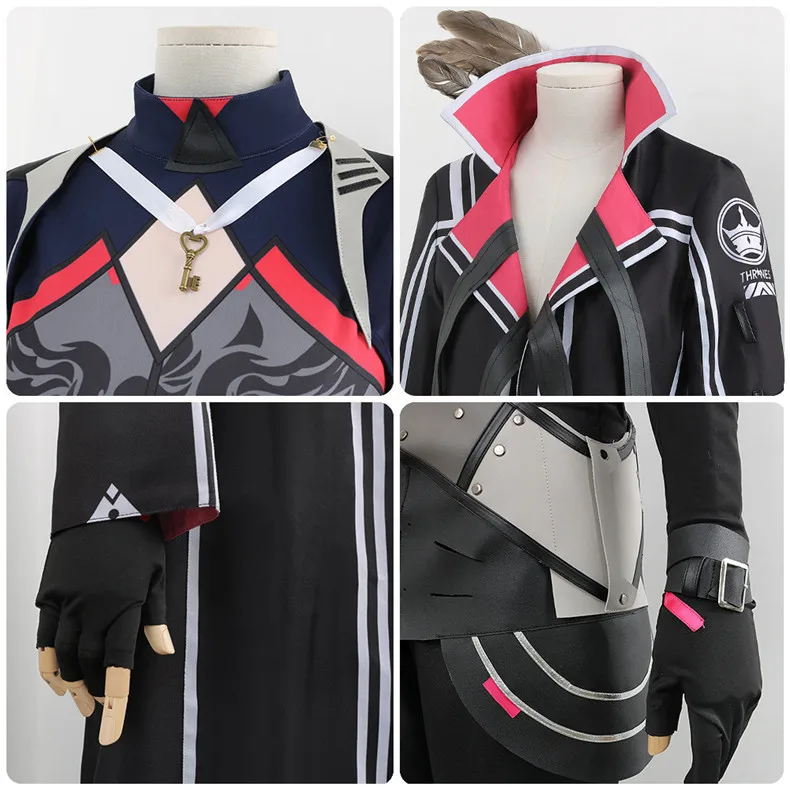 NIJISANJI Lauren Iroas VTuber Cosplay Costume with Wig for Adults (Unofficial)
