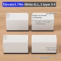 White Rect.XL 4pcs