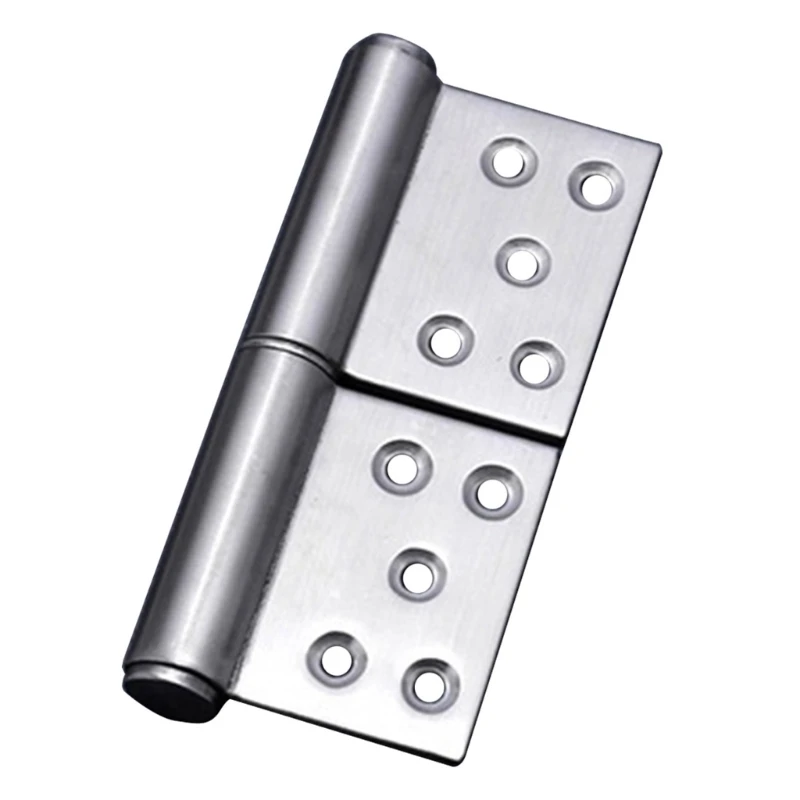 Stainless Steel Flag Hinge Hardware Hinged Door Connector Drawer 5 Mounting Holes Furniture Bookcase Window Cabinet R9UF