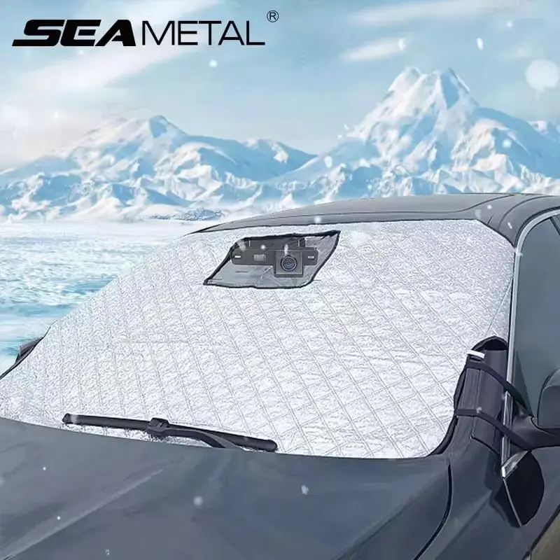 SEAMETAL Winter Car Snow Shield with Anti-Thief Design 1