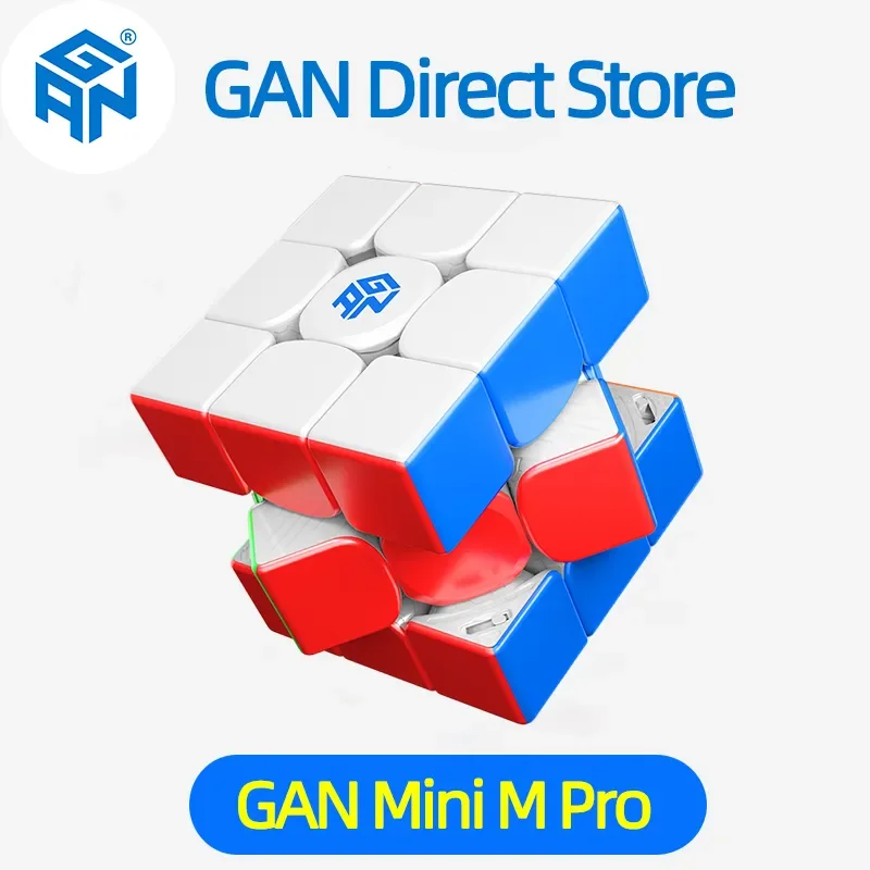 GAN Mini M Pro UV Coated 3x3x3 Magnetic Speed Cube Stickerless 3x3 Speedcube Professional Magic Cube Puzzle Toys Toys for Kids