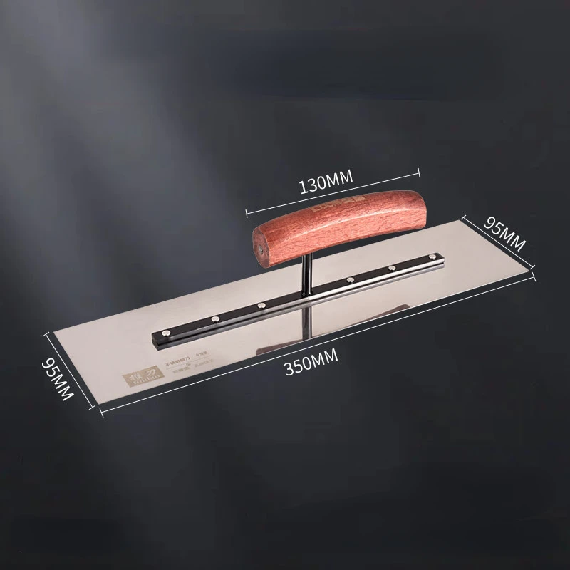 4 Pcs/set Professional Concrete Wooden Handle Plaster Trowel for Wall Plastering Skimming Trowel Building Drywall Tools 6