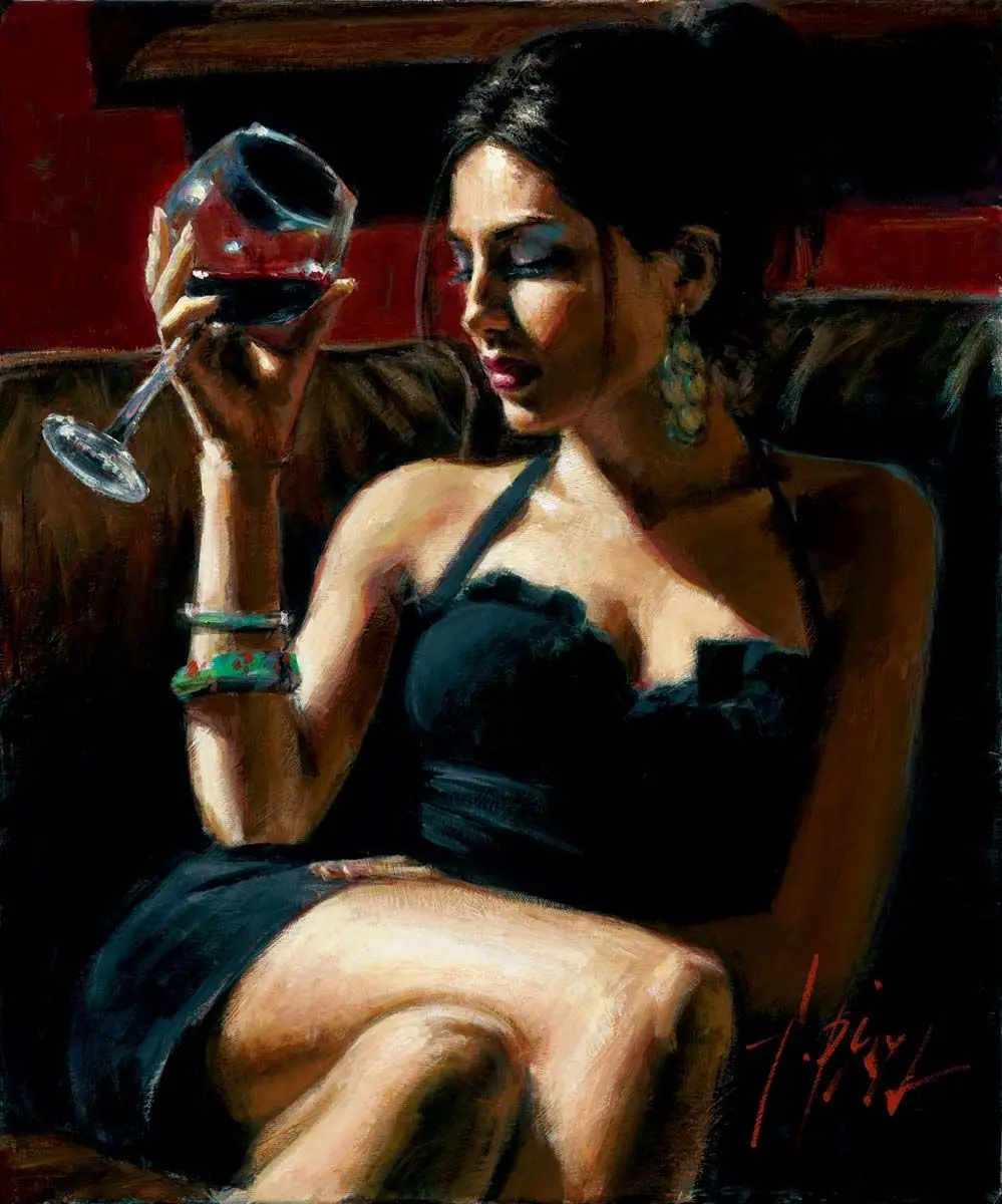 

100%Handmade Oil Painting Hand Painted Girl Oil Painting Figure Canvas Painting
