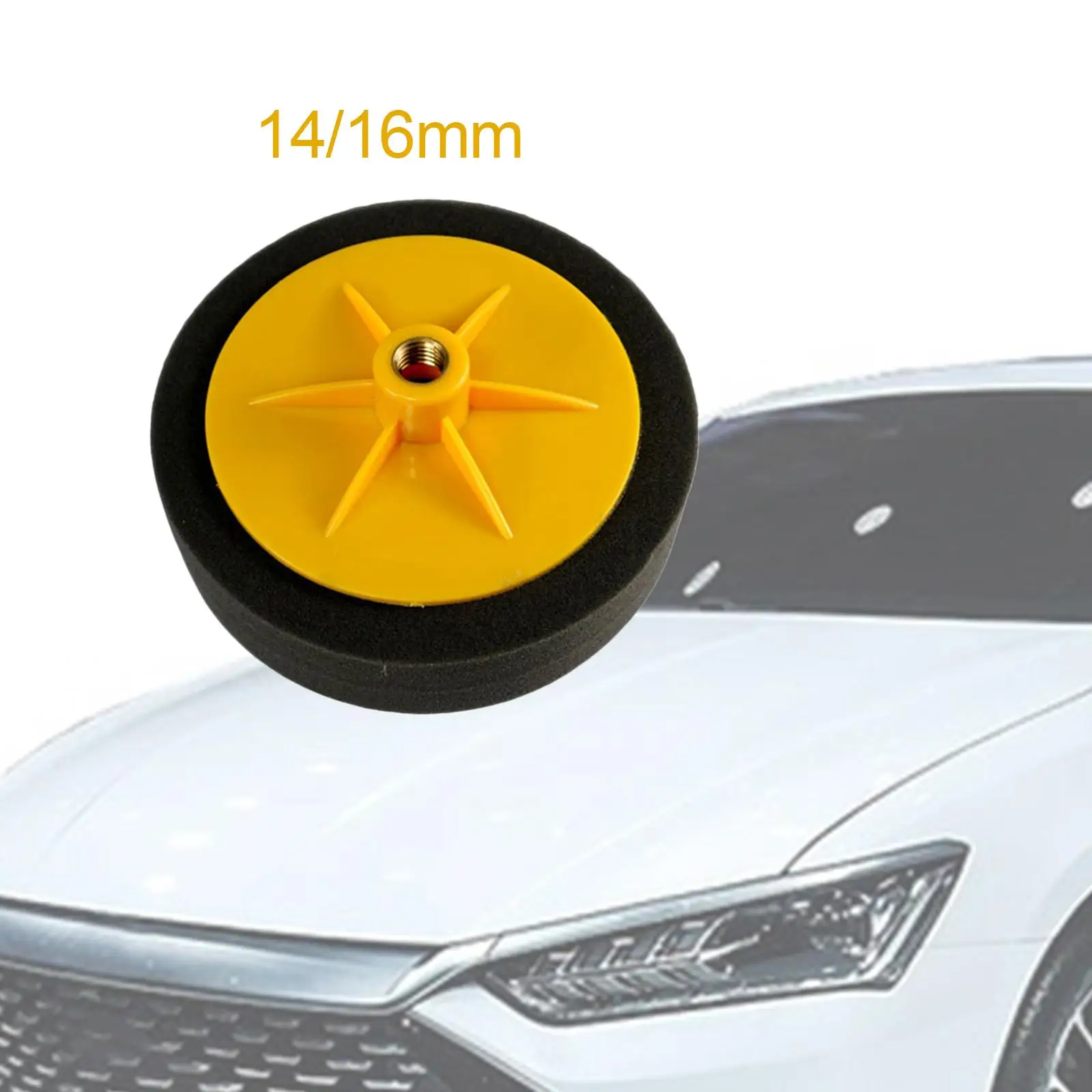 150mm Car Polishing Pad Wheel Sponge ing Waxing Pad for car Paint, Furniture Polished Finish with Drill Adapter