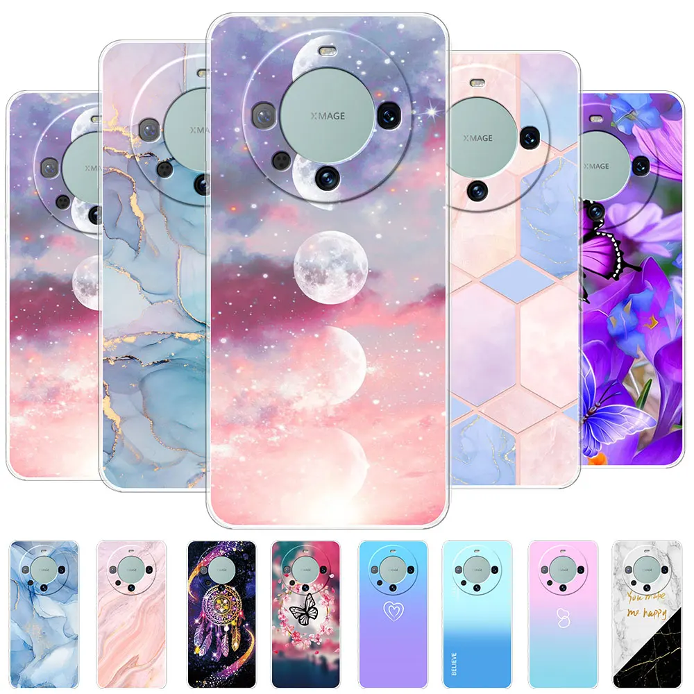 Per Huawei Mate 60 Pro Custodia Cover Morbida In Silicone Trasparente Per Huawei Mate 50 Pro Mate 50E Coque Huawei Mate 60 Pro + Plus Funda