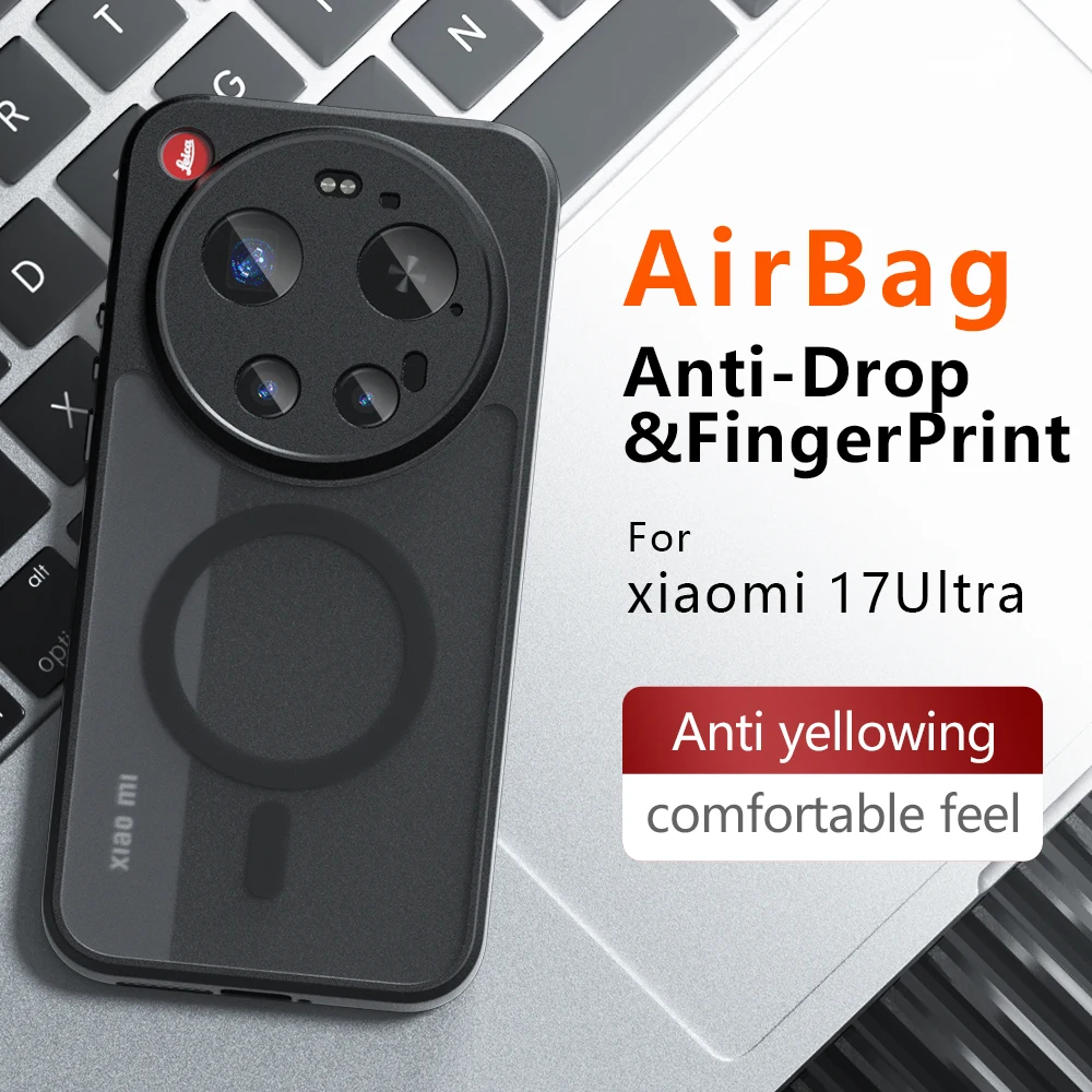 Magnetic Wireless Charging Matte Hard Phone Case