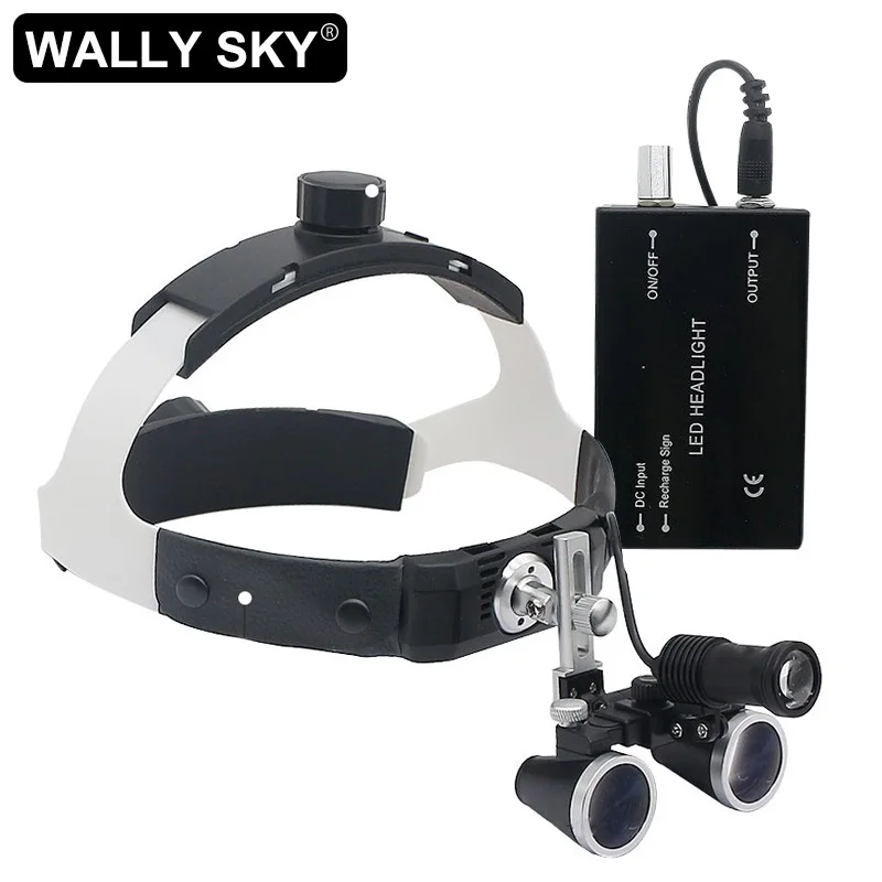 Loupe Dentaire Pour Casque, Loupe Dentaire Pour Bandeau Avec Lampe