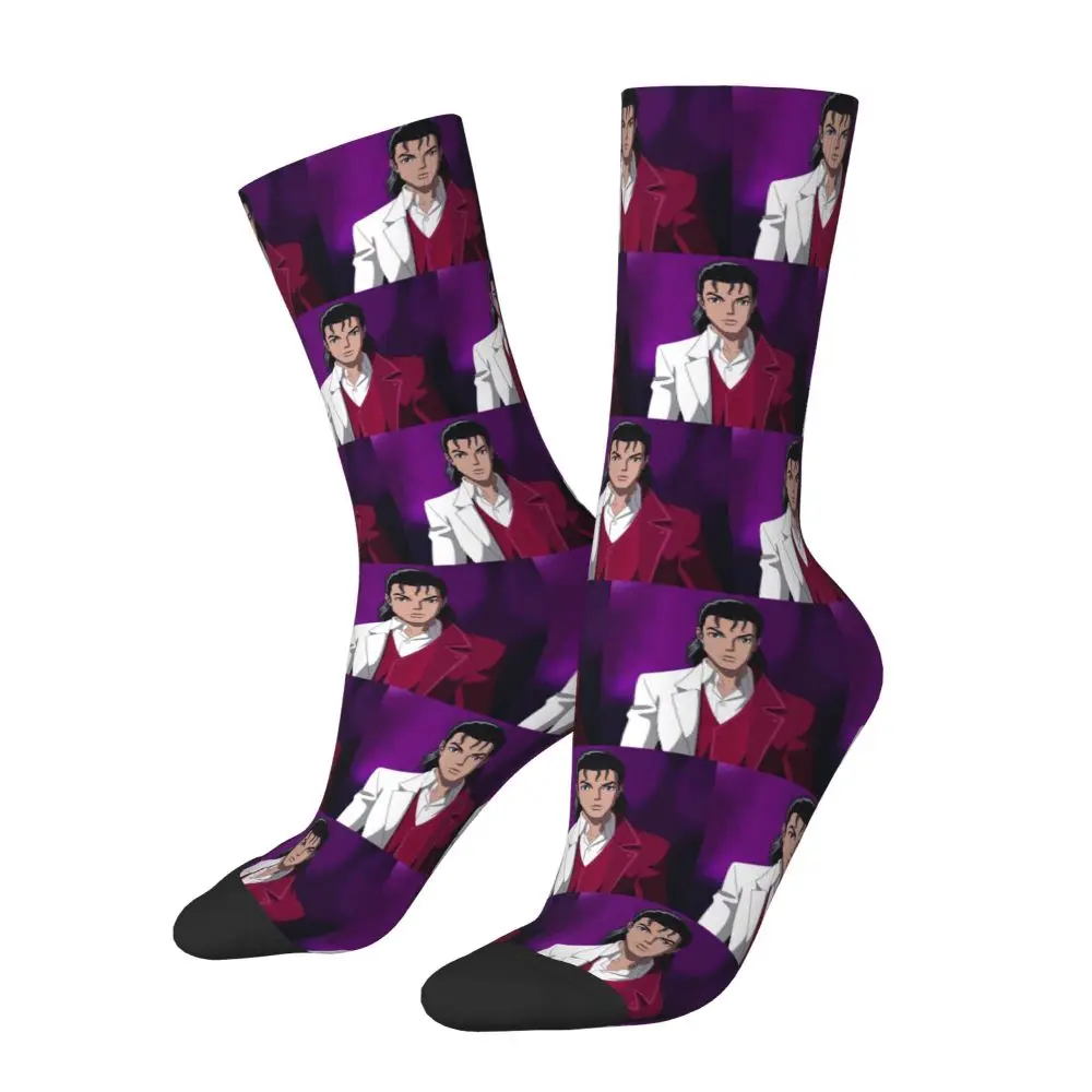 Michael Jackson Musicians Singers Dancers Socks Harajuku Stockings All Season Long Socks Accessories for Unisex Christmas Gifts