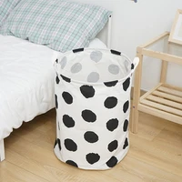 Foldable Laundry Basket Printed Storage Basket for Dirty Clothes Kid Toy Storage Bathroom Laundry Hamper Dirty Clothes Organizer 4