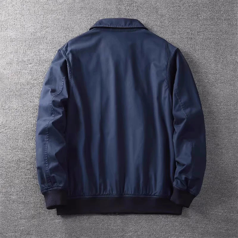 Men's Autumn Casual All Match Jackets, Thick Winter Cotton Outdoor Coat, Solid Color Turn-Down Collar Loose Cargo Jackets