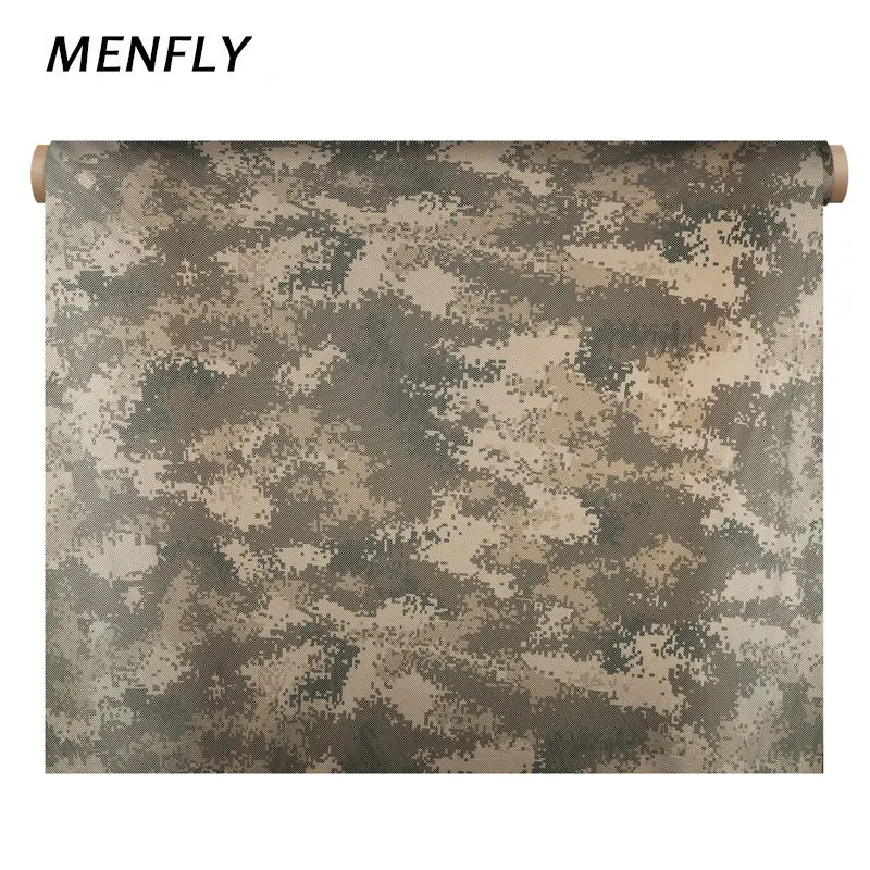 

MENFLY Military Camouflage Mesh Fabric 300D Digital Camo Net Tarnnetz Sunshade Garden Enclosure Shadow Caravan Awning Cover