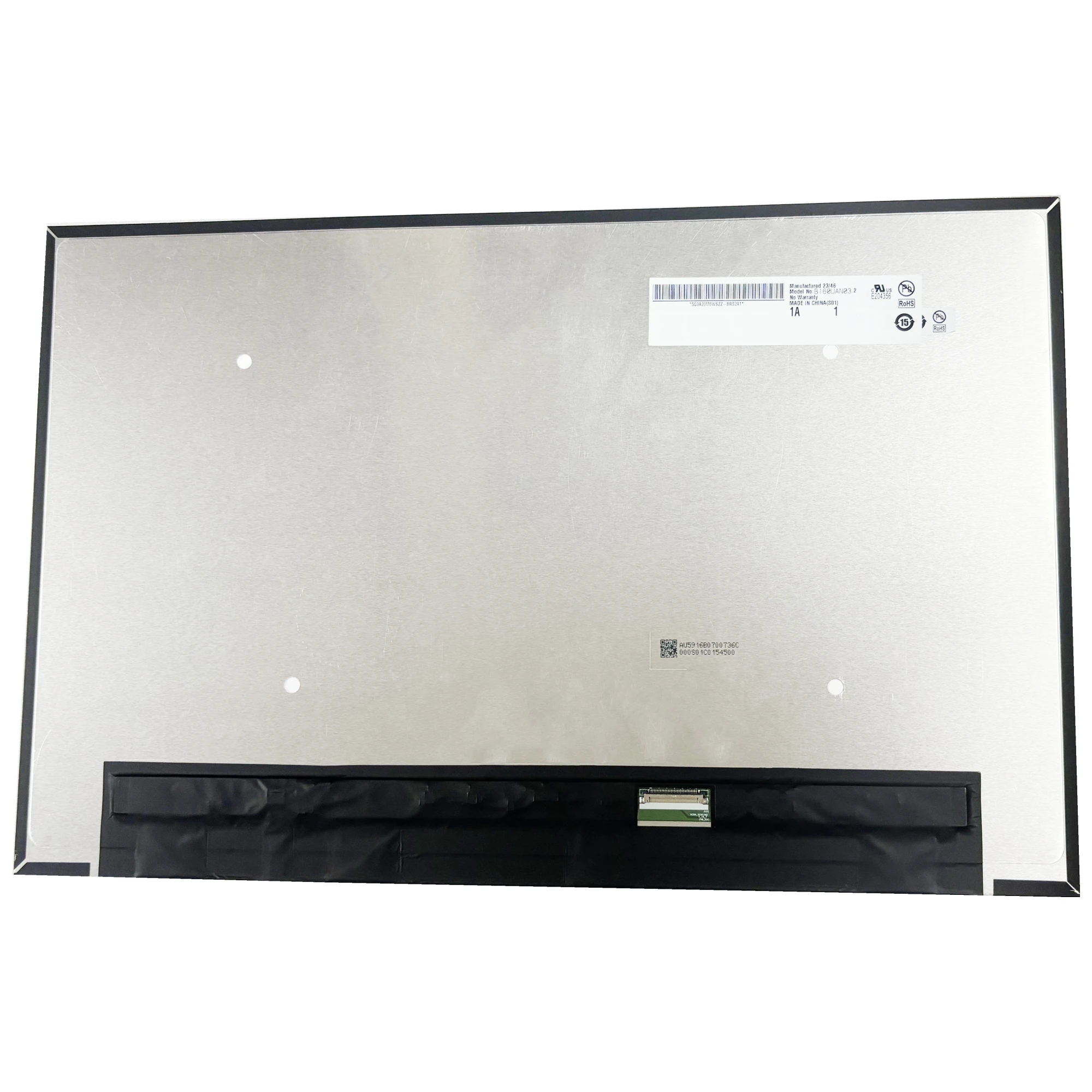 

15,6-дюймовый B160UAN03.2 фотографический ЖК-экран для ноутбука IPS 16,0x1920 EDP 30-контактный