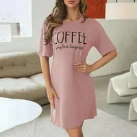 Milk Silk Nightgown Women Nightdress Short Sleeve Cartoon Nightgowns Sweet Casual Sleepwear Pijamas Sleepdress - Image 2