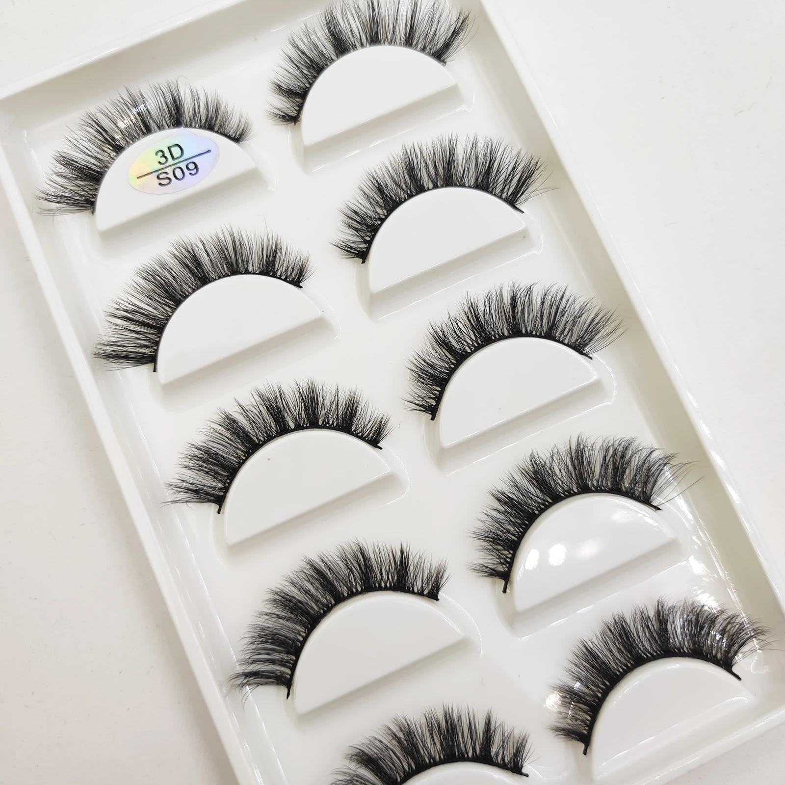 16 Style 5 0/100 Pairs Thick Eyelashes Natural False Eye Mink Lashes Soft Fake Eyelash Wispy Makeup Faux Cils Maquiagem 3
