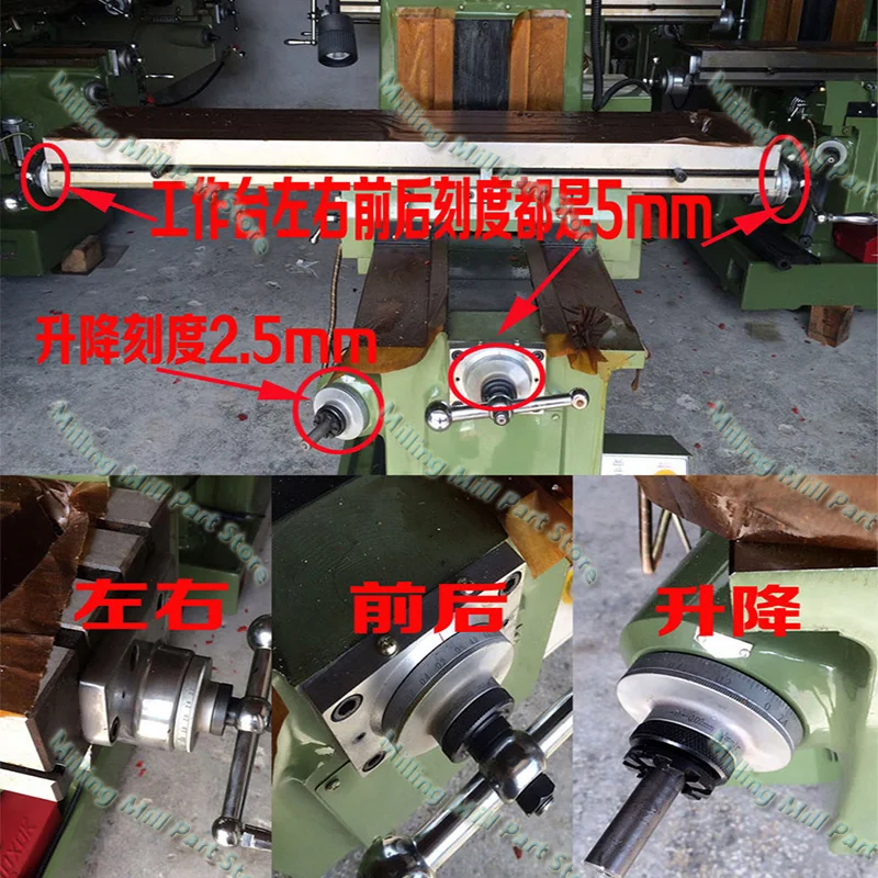 X/Y/Z Axis Scale Dial Ring Lock CNC Vertical Mill Nut D4 /C87 C6 +