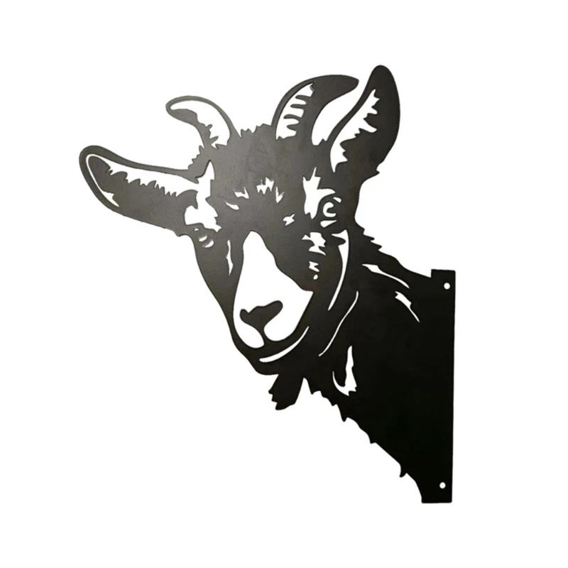 

Metal Peeping Sheep Decor Wrought Iron Bedroom Dormitory Bookshelf Fireplace Dropship