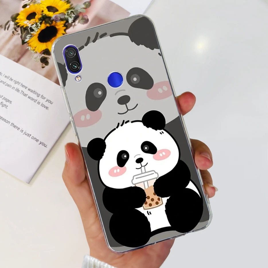 Fashionable Clear Silicone TPU Phone Case - Painted Design Cover