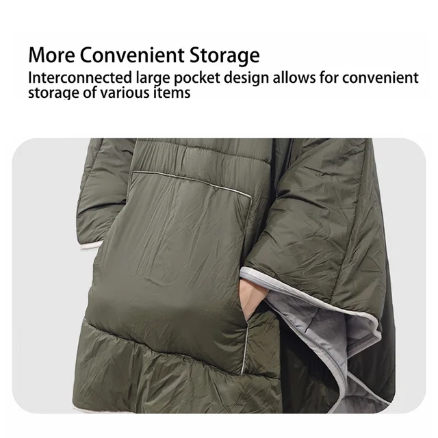 Outdoor Down Poncho Blanket 5