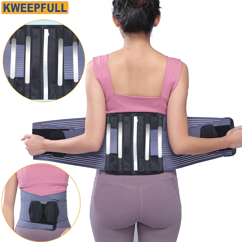 

Back Brace for Women Men Lower Back Pain Relief with 5 Anatomical Stays,Durable Lumbar Support Brace for Sciatica Herniated Disc