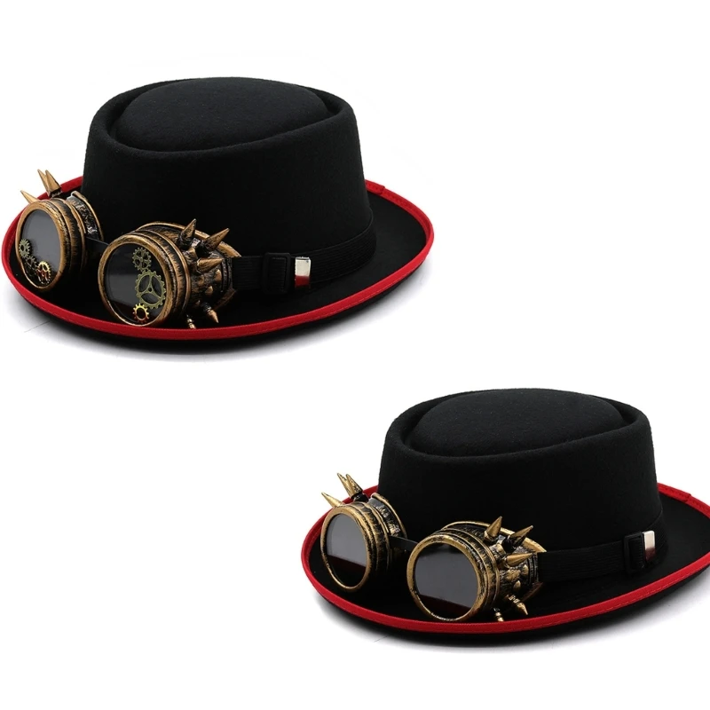 

Steampunk Top Hat Unisex Hats Cosplay Costume Props Hat Party Supply Stage Hat