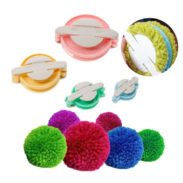 4 Pcs Pompom Maker For Yarn Creative Fluff Ball Weaver Time-saving Pompom  Makers Handmade DIY Knitting Set With Anti-stuck Ex - AliExpress