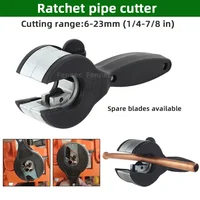 Ratchet Tube Pipe Cutter for Cutting 6-23mm Stainless Steel Copper Aluminium Metal Pipe Ratchet Type Pipe Cutting Tools 1PCS 1