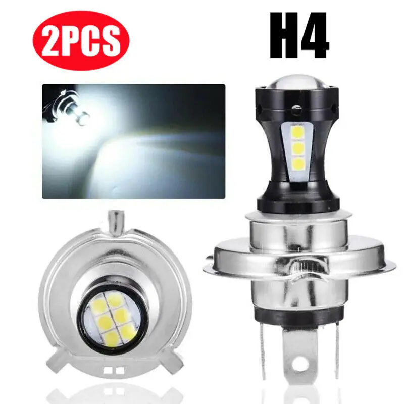 2PCS H4 LED Headlights For Auto Motorcycle Truck Boat Tractor Trailer Offroad Working Light SMD Work Light Spotlight