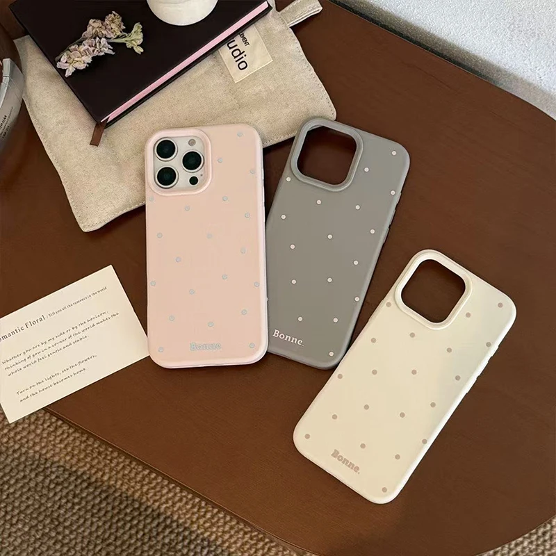 Korean Wave Point Candy Color Shockproof Soft Silicone Phone Case