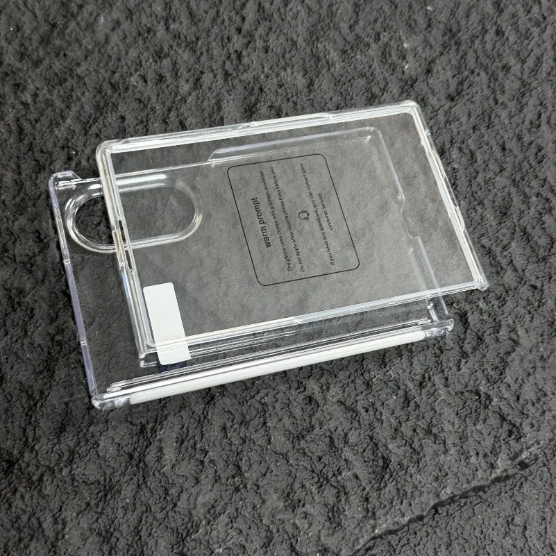 Luxury Transparent Full-Body Case with Built-in Screen Protector and Ultra-Thin Hinge Protection