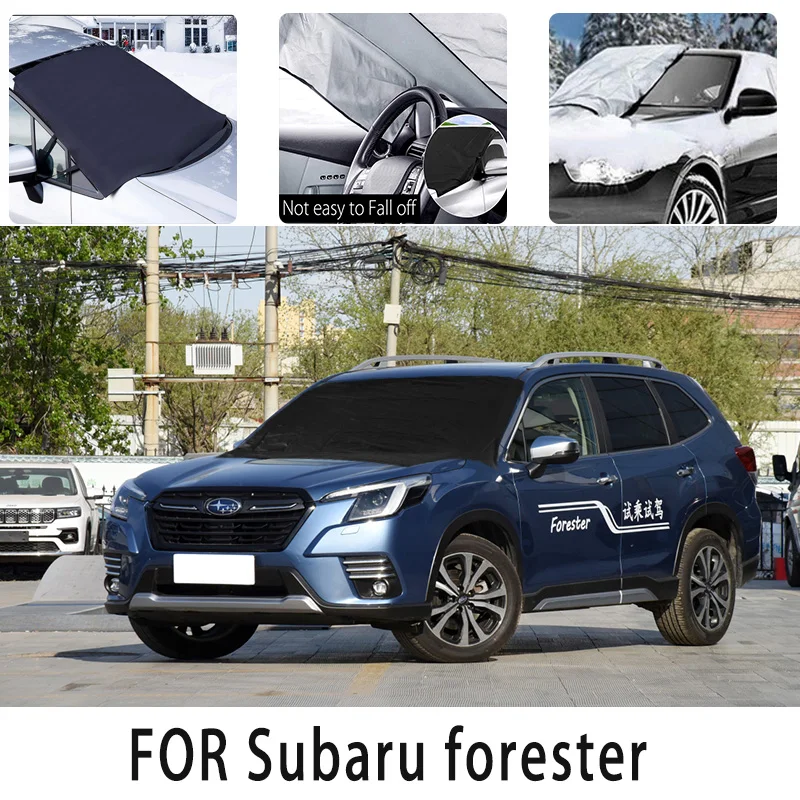 

Carsnow cover front coverforSubaru forestersnowprotection heat insulation shade Sunscreen wind Frost prevention car accessories