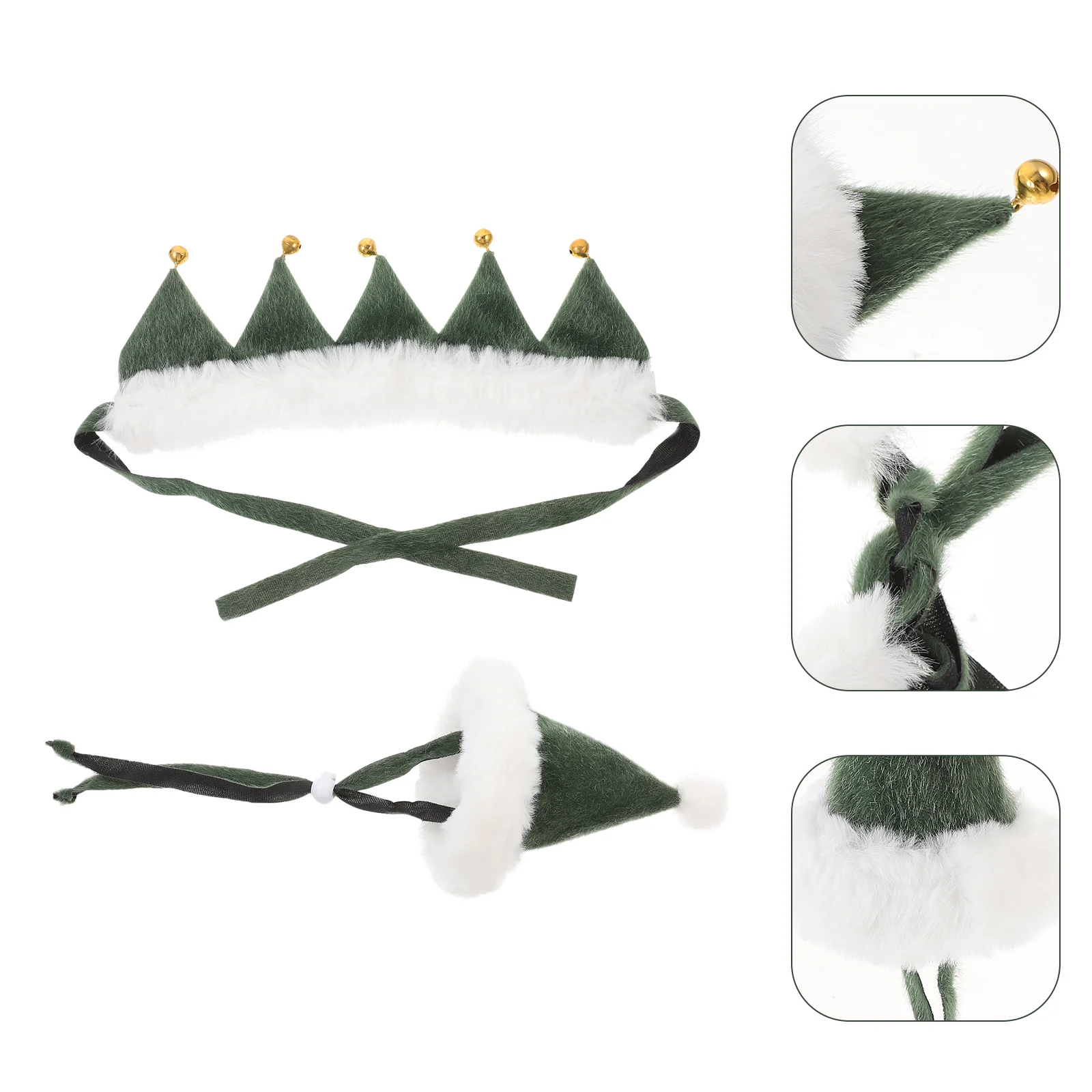 

of Adorable Pet Christmas Bell Hat Collar Decorative Pet Collar for Cats Dogs