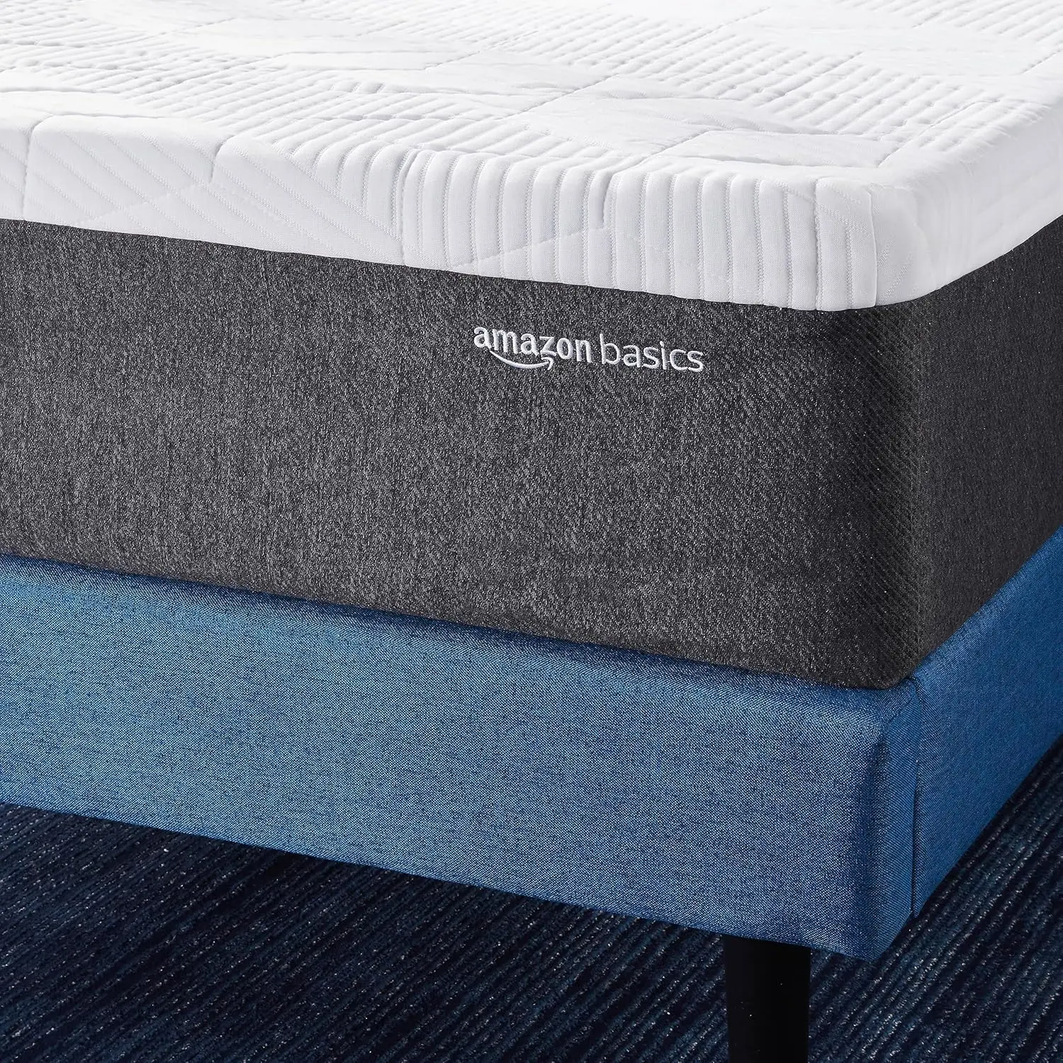 Gel Memory Foam Mattress, Firm, Cooling, Queen Size Mattress, CertiPUR-US Certified, 80 x 60 x 12 inches, White/Dark Gray 3