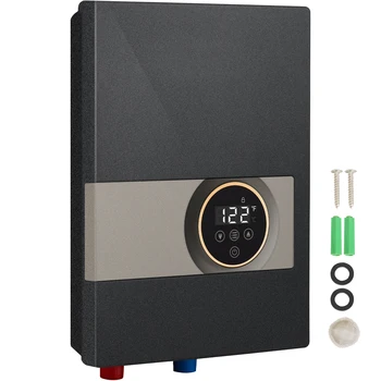 SucceBuy Instant Water Heater 8/13.8/18kw On Demand Electric Water Boiler Digital Temperature Display & Easy Installation 1