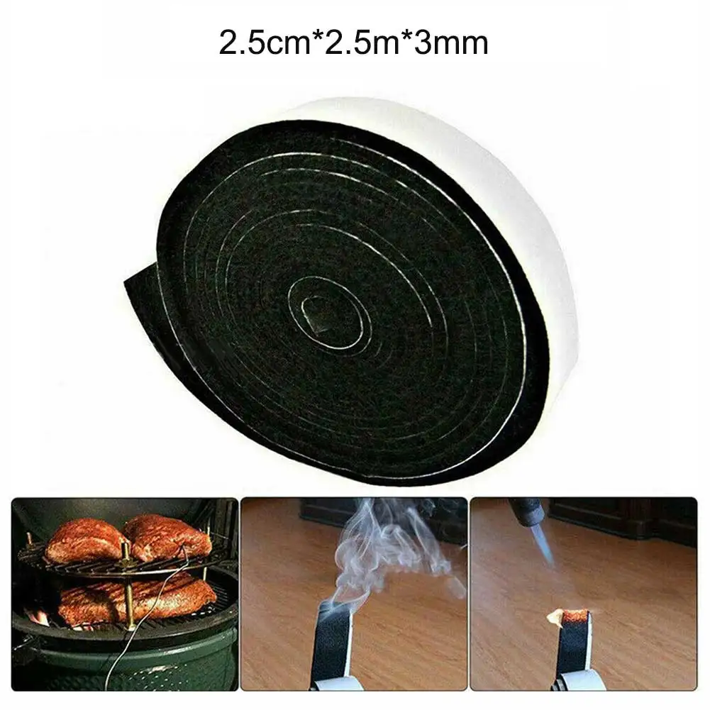 

Seal Tape Sealing Strip BBQ Accessories Barbecue Sealing Tape Fire Resistant Fibre Fire Seal Kitchen BBQ Tools