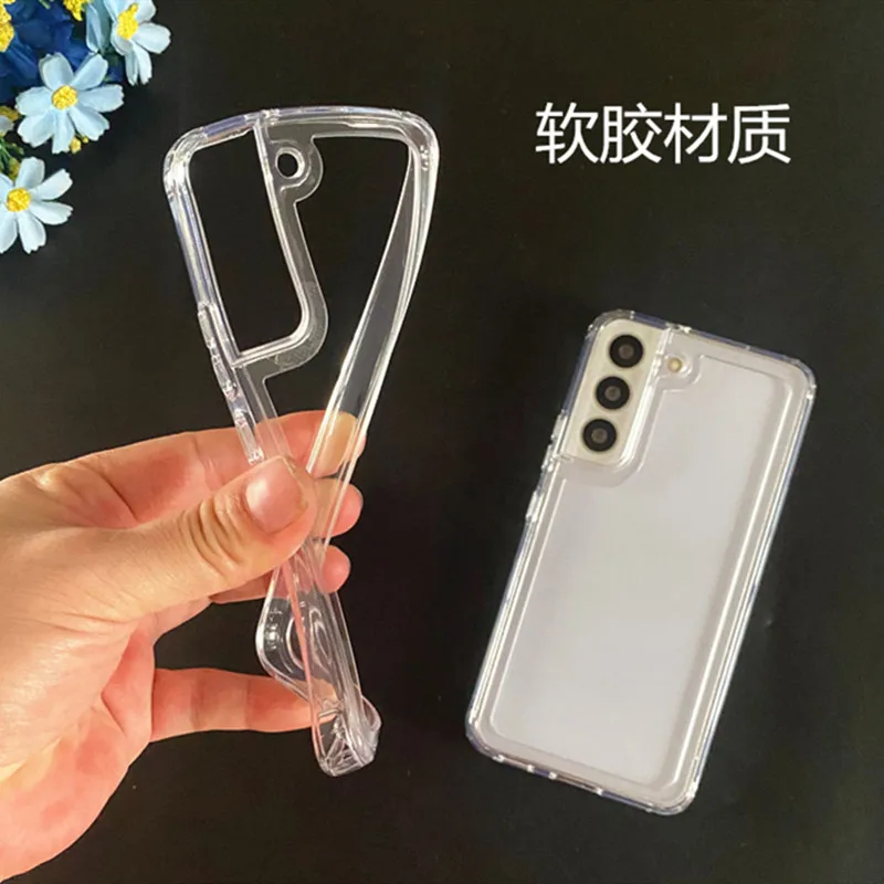 

Top Thin Clear Soft TPU Bumper Frame with Camera Lens Side Phone Case for Samsung S23 S22 Ultra S23 S22 Plus Protector Case