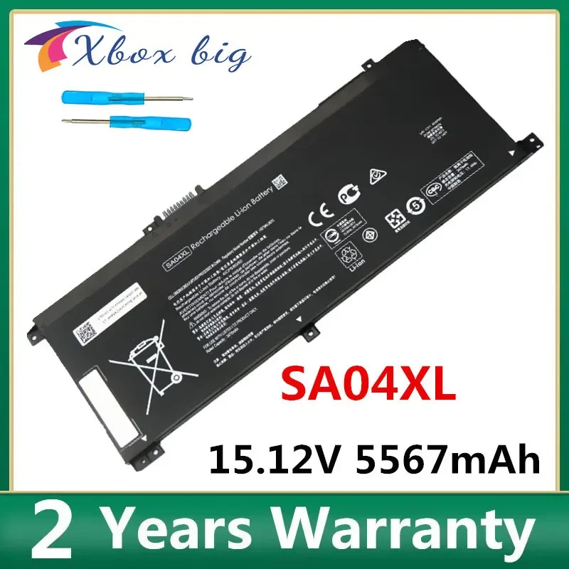 Sa04Xl 15.12V Batteria Per Hp Envy X360 15-Ds0000Na 15-Ds0000Ur Hstnn-Ob1G 15-Dr0003Tx 15-Ds0000Nc 15-Ds0000Ng L43267-005