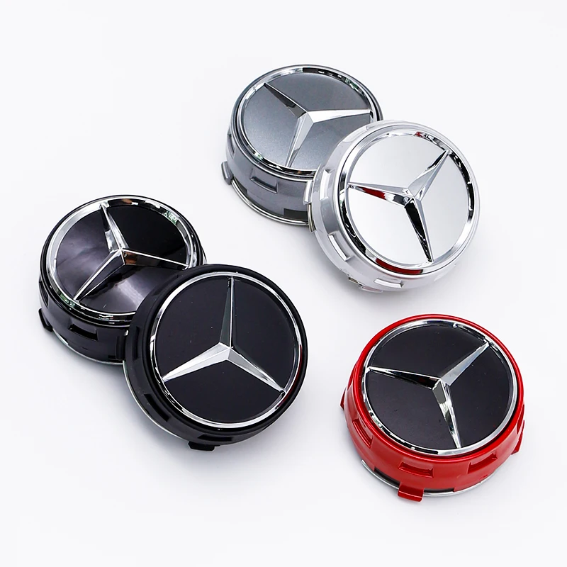 메르세데스 AMG G 클래스 G63 G500 개조 스타일링 액세서리 부품 A0004000900 용 자동차 휠 센터 허브 캡 75mm ABS 교체품