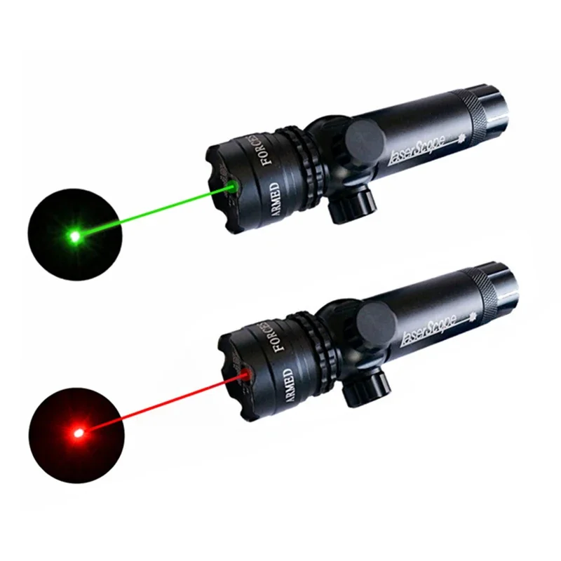 Laser Sight Red Dot Laser Sight Aluminum Alloy Laser Aiming Lamp Red/Green Can Be Installed with Flashlight Outdoor
